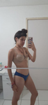 Brun@ Ribeir0 mandou nudes e vídeo no banho pelada