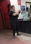 Latina BBW tomando sorvete, vpl