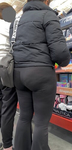 Legging preta VPL em gordinha