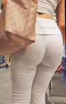 Loira vilã bunda redonda toda de branco