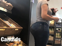 MILF FLAGRADA COM BUNDA ENORME ENQUANTO FAZIA COMPRAS