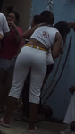 Morena Rabuda na roda de capoeira