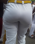 Morena Rabuda na roda de capoeira