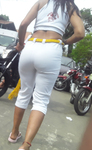 Morena Rabuda na roda de capoeira