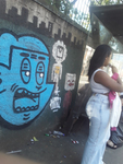 Nega rabuda no ponto de onibus