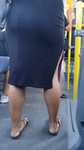 Novinha rabuda de vestido flagrada no ônibus