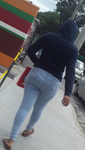 Rabão rebolando na minha frente