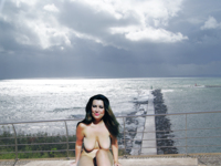 Amateur lady naked in public