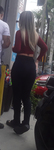 Fiquei de longe só imaginando essa loira deliciosa de quatro