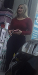 Fiquei de longe só imaginando essa loira deliciosa de quatro