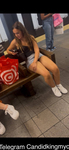 Eu a peguei no metrô