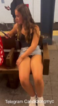 Eu a peguei no metrô