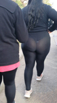 Tremendo culazo de latina transparente com tanga visível!
