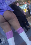 Garota de biquíni roxo de Las Vegas