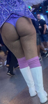 Garota de biquíni roxo de Las Vegas