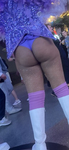 Garota de biquíni roxo de Las Vegas