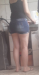 Flagra  da Deliciosa Esposa do meu amigo de shortinhos