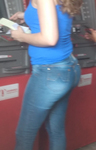 Loira Rabuda Gostosa no Caixa