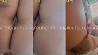 Ana Barreto mostrando a buceta lisinha