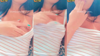 Camily novinha gata fez vídeo para seu close friend mostrando o piercing na bucetinha