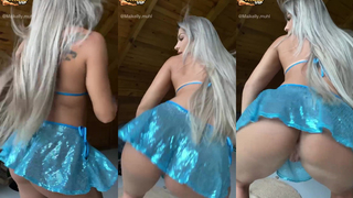 Maikelly Muhl dançando com o cu pra fora