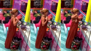 Kerline Cardoso mostrou os peitos no BBB21