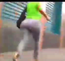Latina big butt walking