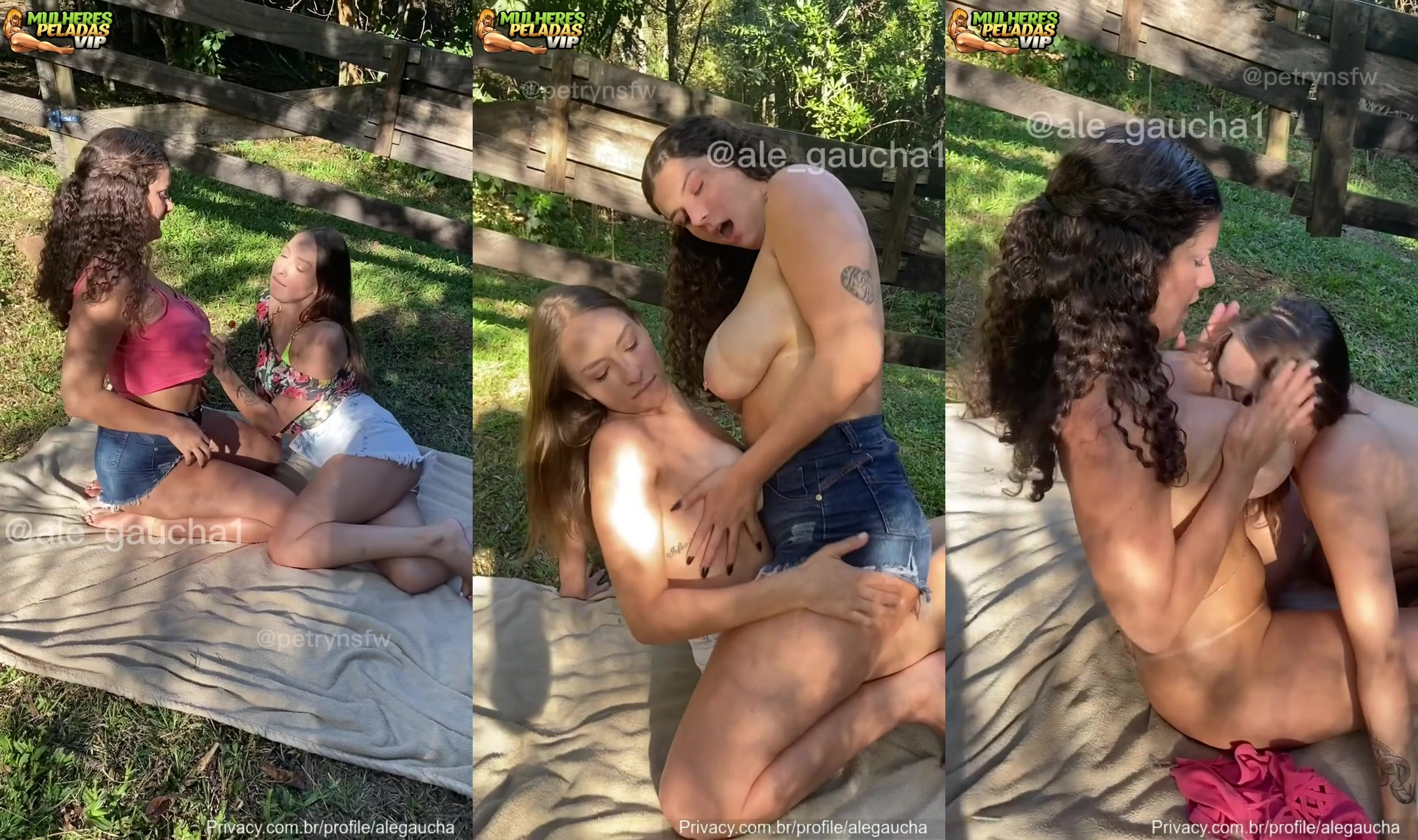 Ale Gaúcha e Gabriela Petry provocativas