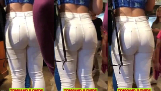 White pants big butt #35146