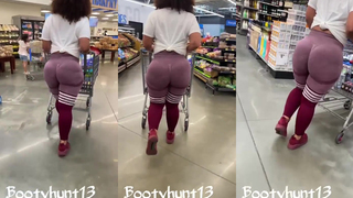 Bunda rebolando gostoso no mercado