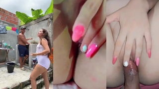 Novinha baixa renda famosinha do Tik Tok do café da manhã fudendo gostoso no barraco 4