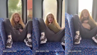 Se masturbando no Busão