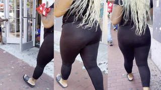 Puta negra, transparente e sem calcinha... a vagabunda definitivamente estava lá vend