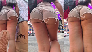Acho que ela não sabia que suas bochechas suculentas estavam à mostra ????????????????????