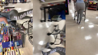 Bunda gostosa em uma calça cinza
