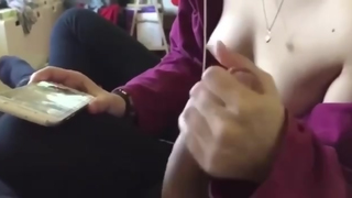 Batendo una para o irmão