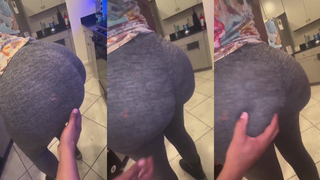 A mãe do meu amigo deixou eu apalpar a bunda dela
