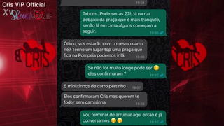 cris Casada dando pra estranhos na rua sem camisinha e engolindo porra