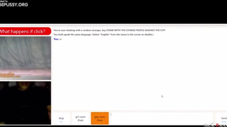 Vanessa Drumon chamada de vídeo Omegle passando dedo no cuzinho