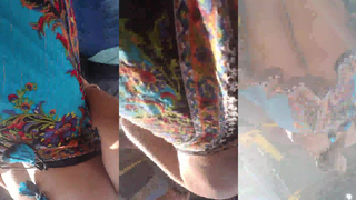 Piranha foi pra rua com vestido leve e sem calcinha